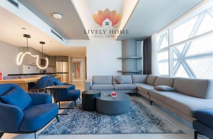Apartment - 3 - 3 for rent in Lusail Marina Heights - Marina District - Lusail