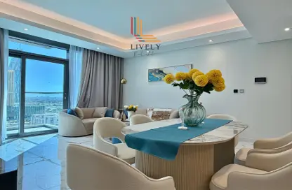 شقة - 2 غرف نوم - 3 حمامات للايجار في برج مارينا 02 - منطقة المارينا - الوسيل