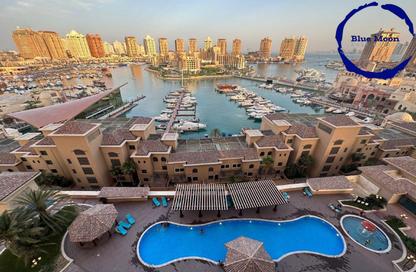 Apartment - 2 Bedrooms - 3 Bathrooms for sale in East Porto Drive - Porto Arabia - The Pearl Island - Doha
