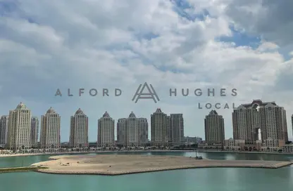 شقة - غرفة نوم - 2 حمامات للايجار في فيفا غرب - فيفا بحرية - جزيرة اللؤلؤة - الدوحة