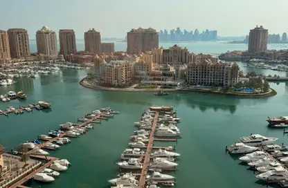 Apartment - Studio - 1 Bathroom for rent in One Porto Arabia - Porto Arabia - The Pearl Island - Doha