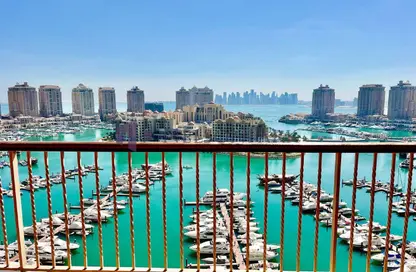 Apartment - 2 Bedrooms - 3 Bathrooms for rent in West Porto Drive - Porto Arabia - The Pearl Island - Doha