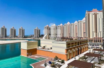 Apartment - 1 - 2 for rent in Al Mutahidah Tower - Viva Bahriyah - The Pearl Island - Doha