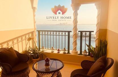 Apartment - Studio - 1 for rent in Al Mutahidah Tower - Viva Bahriyah - The Pearl Island - Doha