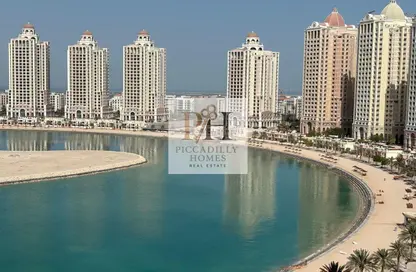 Apartment - 3 Bedrooms - 4 Bathrooms for rent in Viva West - Viva Bahriyah - The Pearl Island - Doha