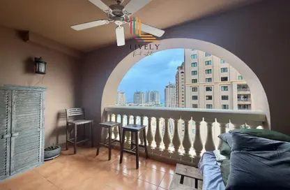 Apartment - 1 Bedroom - 2 Bathrooms for rent in East Porto Drive - Porto Arabia - The Pearl Island - Doha