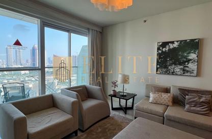 Apartment - 1 - 2 for rent in Lusail Marina Heights - Marina District - Lusail