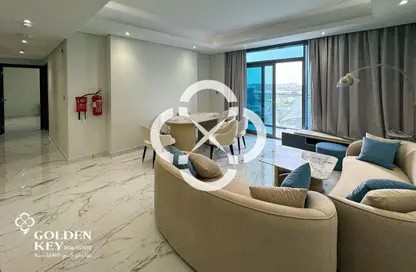 شقة - 2 غرف نوم - 3 حمامات للايجار في برج مارينا 23 - منطقة المارينا - الوسيل