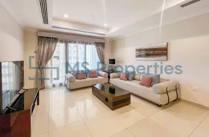 شقة - غرفة نوم - 2 حمامات للايجار في طريق بورتو الغربي - بورتو أرابيا - جزيرة اللؤلؤة - الدوحة