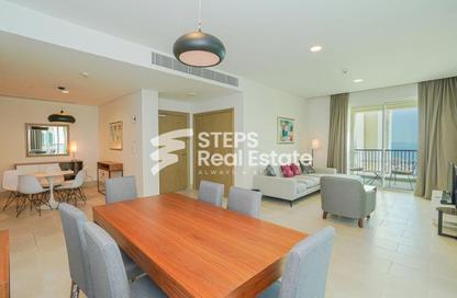 Apartment - 2 Bedrooms - 2 Bathrooms for rent in Viva Central - Viva Bahriyah - The Pearl Island - Doha