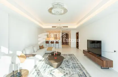 Apartment - 1 Bedroom - 2 Bathrooms for rent in Crystal Residence - Gewan Island - The Pearl Island - Doha