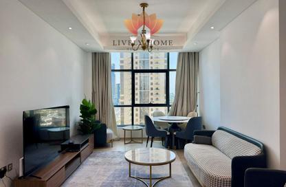 Apartment - 2 - 2 for rent in Lusail Marina Heights - Marina District - Lusail