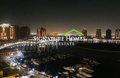 Apartment - 1 Bedroom - 2 Bathrooms for rent in Tower 19 - Porto Arabia - The Pearl Island - Doha