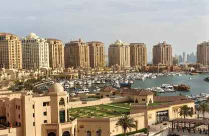 شقة - غرفة نوم - 2 حمامات للايجار في طريق بورتو الغربي - بورتو أرابيا - جزيرة اللؤلؤة - الدوحة