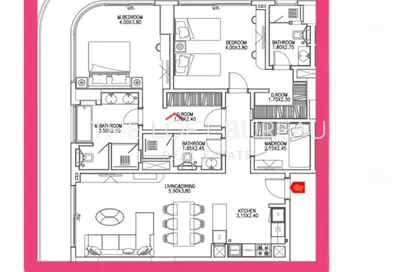 Apartment - 2 Bedrooms - 4 Bathrooms for sale in Qetaifan Islands - Lusail