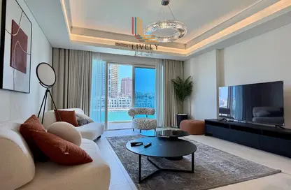 شقة - غرفة نوم - 2 حمامات للايجار في كريستال ريزيدنس - جزيرة جيوان - جزيرة اللؤلؤة - الدوحة