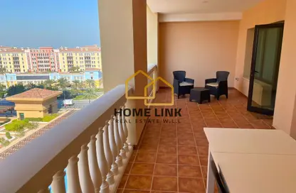 Apartment - 1 Bedroom - 2 Bathrooms for rent in West Porto Drive - Porto Arabia - The Pearl Island - Doha