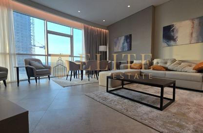 Apartment - 1 - 2 for rent in Lusail Marina Heights - Marina District - Lusail