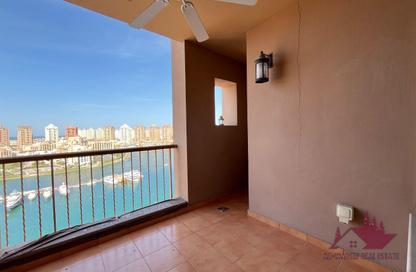 Apartment - 1 Bedroom - 2 Bathrooms for rent in East Porto Drive - Porto Arabia - The Pearl Island - Doha