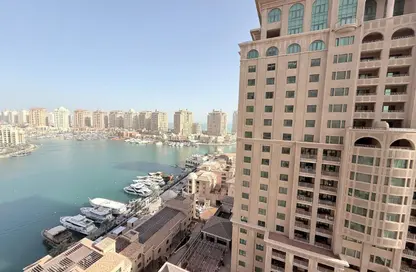 شقة - غرفة نوم - 2 حمامات للايجار في طريق بورتو الغربي - بورتو أرابيا - جزيرة اللؤلؤة - الدوحة