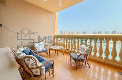 شقة - 2 غرف نوم - 2 حمامات للايجار في طريق بورتو الغربي - بورتو أرابيا - جزيرة اللؤلؤة - الدوحة