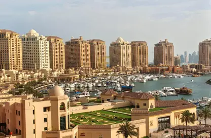 Apartment - 1 Bedroom - 2 Bathrooms for rent in West Porto Drive - Porto Arabia - The Pearl Island - Doha