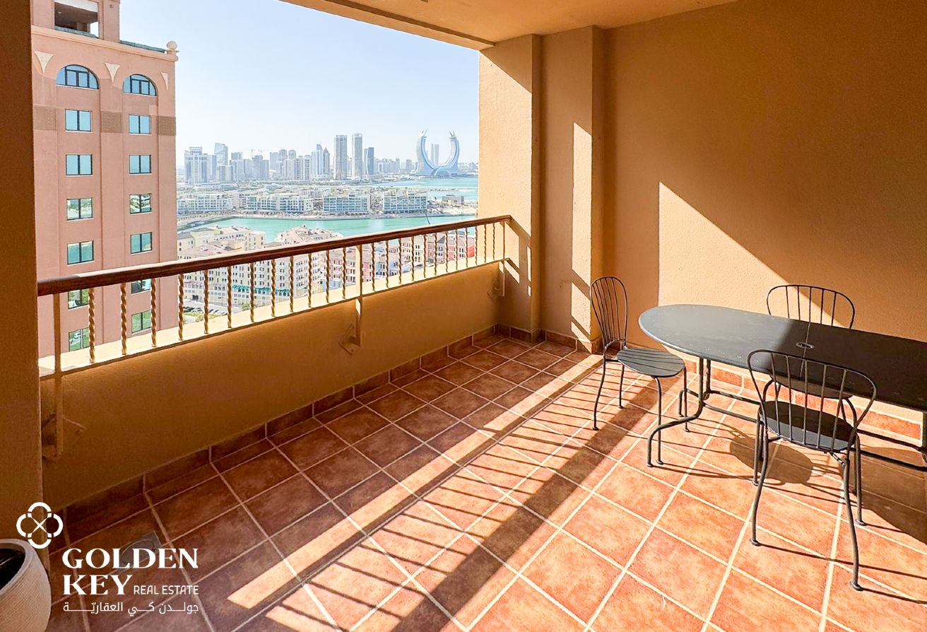 Spacious 1 Bedroom+Office | Furnished |Marina View