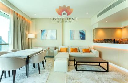 Apartment - 1 - 2 for rent in Lusail Marina Heights - Marina District - Lusail