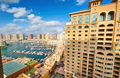Apartment - 1 Bedroom - 2 Bathrooms for rent in East Porto Drive - Porto Arabia - The Pearl Island - Doha Apartment - 1 Bedroom - 2 Bathrooms for rent in East Porto Drive - Porto Arabia - The Pearl Island - Doha
