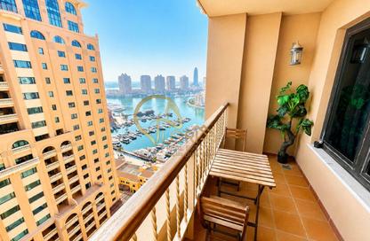 Apartment - 1 Bedroom - 2 Bathrooms for rent in East Porto Drive - Porto Arabia - The Pearl Island - Doha Apartment - 1 Bedroom - 2 Bathrooms for rent in East Porto Drive - Porto Arabia - The Pearl Island - Doha