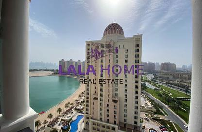 شقة - غرفة نوم - 2 حمامات للايجار في فيفا غرب - فيفا بحرية - جزيرة اللؤلؤة - الدوحة
