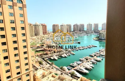 Apartment - 1 Bedroom - 2 Bathrooms for rent in West Porto Drive - Porto Arabia - The Pearl Island - Doha