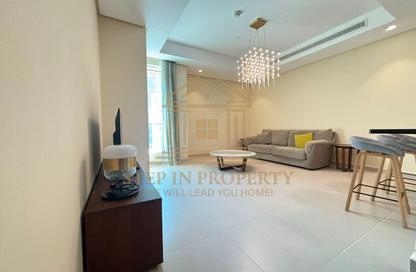 Apartment - 1 Bedroom - 2 Bathrooms for rent in Lusail Marina Heights - Marina District - Lusail