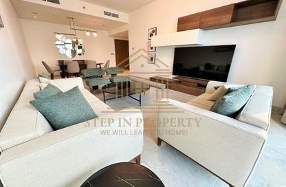 Apartment - 2 Bedrooms - 4 Bathrooms for rent in Lusail Marina Heights - Marina District - Lusail