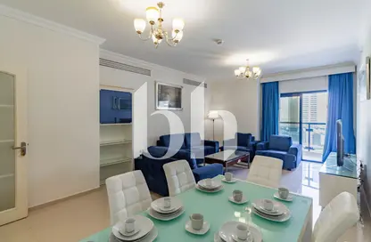 شقة - 3 غرف نوم - 3 حمامات للايجار في برج وست باي - الخليج الجنوبي - الخليج الغربي - الدوحة