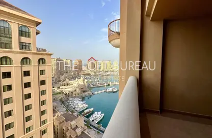 شقة - غرفة نوم - 2 حمامات للايجار في طريق بورتو الغربي - بورتو أرابيا - جزيرة اللؤلؤة - الدوحة