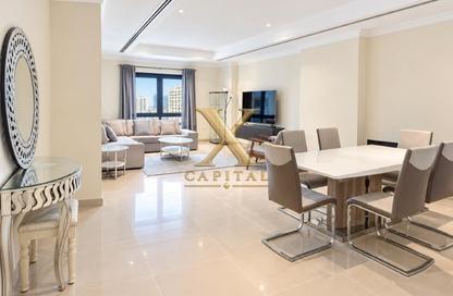 Apartment - 1 - 2 for rent in Tower 28 - Porto Arabia - The Pearl Island - Doha