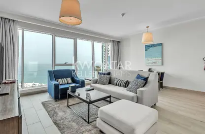 شقة - غرفة نوم - 2 حمامات للايجار في الخليج الجنوبي - الخليج الغربي - الدوحة