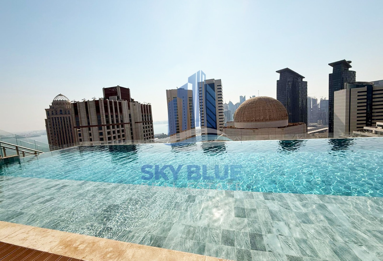 Spacious 3 BHK in West Bay with Balcony | Sea View