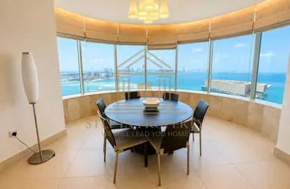 شقة - 3 غرف نوم - 5 حمامات للايجار في برج وست باي - الخليج الجنوبي - الخليج الغربي - الدوحة