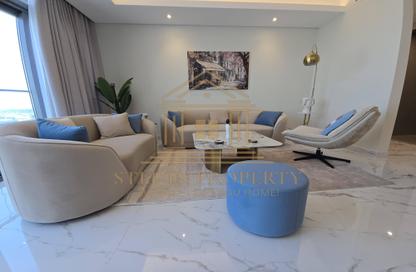 Apartment - 2 Bedrooms - 3 Bathrooms for rent in Lusail Marina Heights - Marina District - Lusail