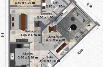 Apartment - 1 Bedroom - 2 Bathrooms for sale in Barwa Hills - Lusail
