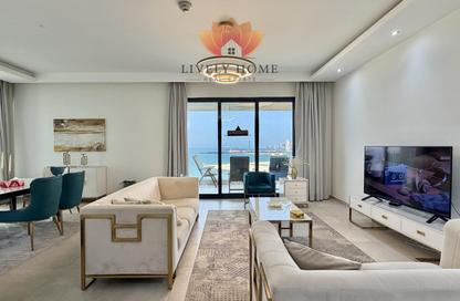 Apartment - 2 - 3 for rent in Lusail Marina Heights - Marina District - Lusail