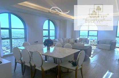 Penthouse - 3 Bedrooms - 4 Bathrooms for rent in Al Sadd Road - Al Sadd - Doha