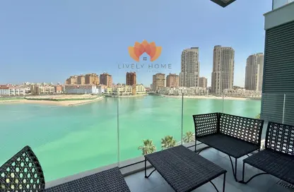 Apartment - 1 Bedroom - 2 Bathrooms for rent in Crystal Residence - Gewan Island - The Pearl Island - Doha
