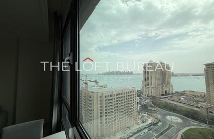 Apartment - 1 Bedroom - 2 Bathrooms for rent in West Porto Drive - Porto Arabia - The Pearl Island - Doha