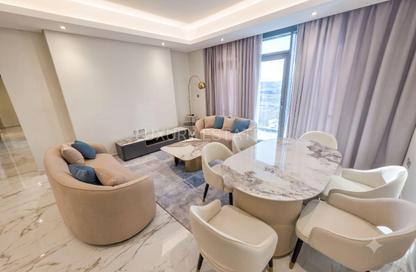 Apartment - 2 Bedrooms - 3 Bathrooms for rent in Lusail Marina Heights - Marina District - Lusail