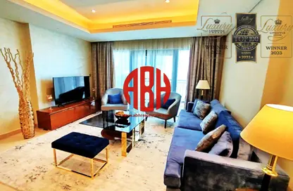 Apartment - 2 Bedrooms - 4 Bathrooms for rent in Abraj Bay - Abraj Quartiers - The Pearl Island - Doha