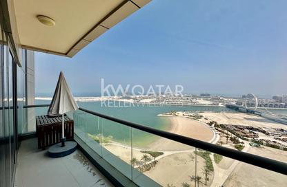 Apartment - 2 - 2 for rent in Lusail Marina Heights - Marina District - Lusail