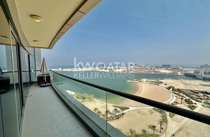 Apartment - 2 - 2 for rent in Lusail Marina Heights - Marina District - Lusail